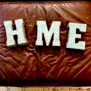 HME Galvanized letters